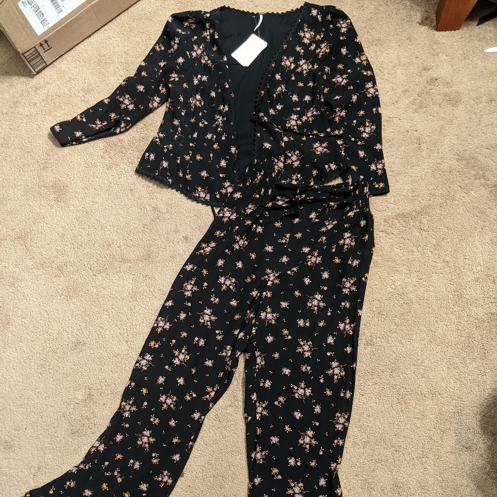 Nwt Free people 2 piece matching set